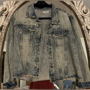 Rhinestone jean jacket